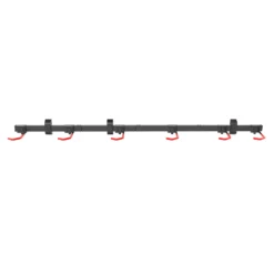 Wiltec Fahrrad Wandhalterung für 6 Fahrräder 160,4 x 18 x 10,5 cm bis 150 kg, Universal Fahrradhalterung leichte Installation, Fahrradaufhängung Stahl