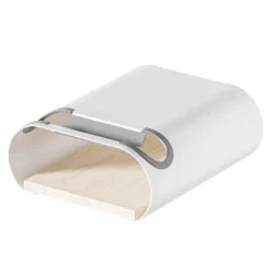 Wiltec Fahrrad Wandhalterung weiß 25,6 x 30 x 11,4 cm bis 25 kg, Fahrradhalterung universell, Fahrradaufhängung Ø 55 mm Oberrohr & 500 mm Lenkerbreite