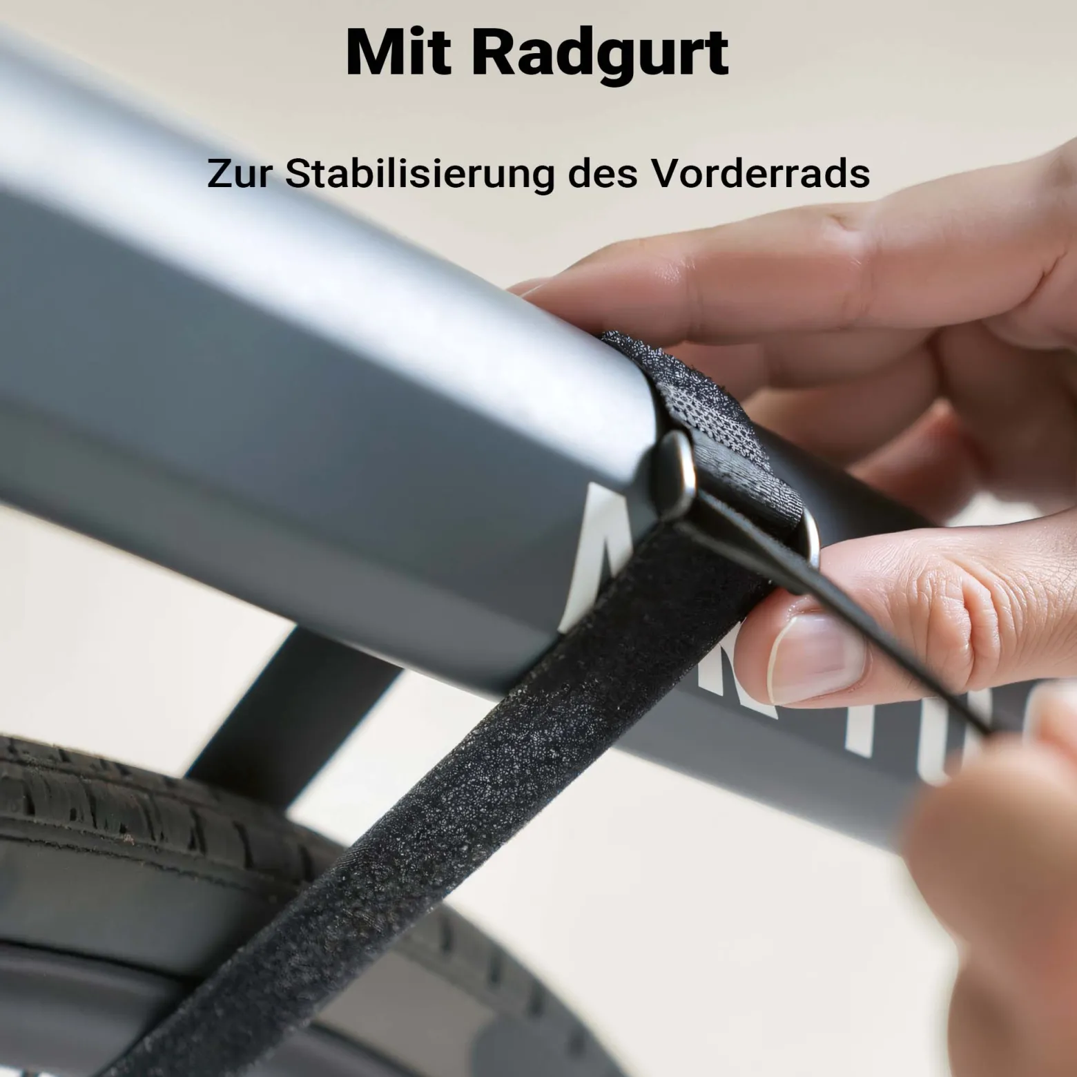 Wiltec Fahrrad Wandhalterung weiß 25,6 x 30 x 11,4 cm bis 25 kg, Fahrradhalterung universell, Fahrradaufhängung Ø 55 mm Oberrohr & 500 mm Lenkerbreite