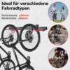 Wiltec Fahrrad Wandhalterung für 3 Fahrräder 82,4 x 18 x 13,6 cm bis 95 kg, Universal Fahrradhalterung leichte Installation, Fahrradaufhängung Stahl