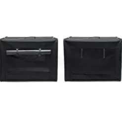 Wiltec Faltbare Transportbox für Hunde, Katzen XXL (106x71x81cm), robust, leicht, sicher, Hundebox mit entnehmbarem Kissen, Schwarz
