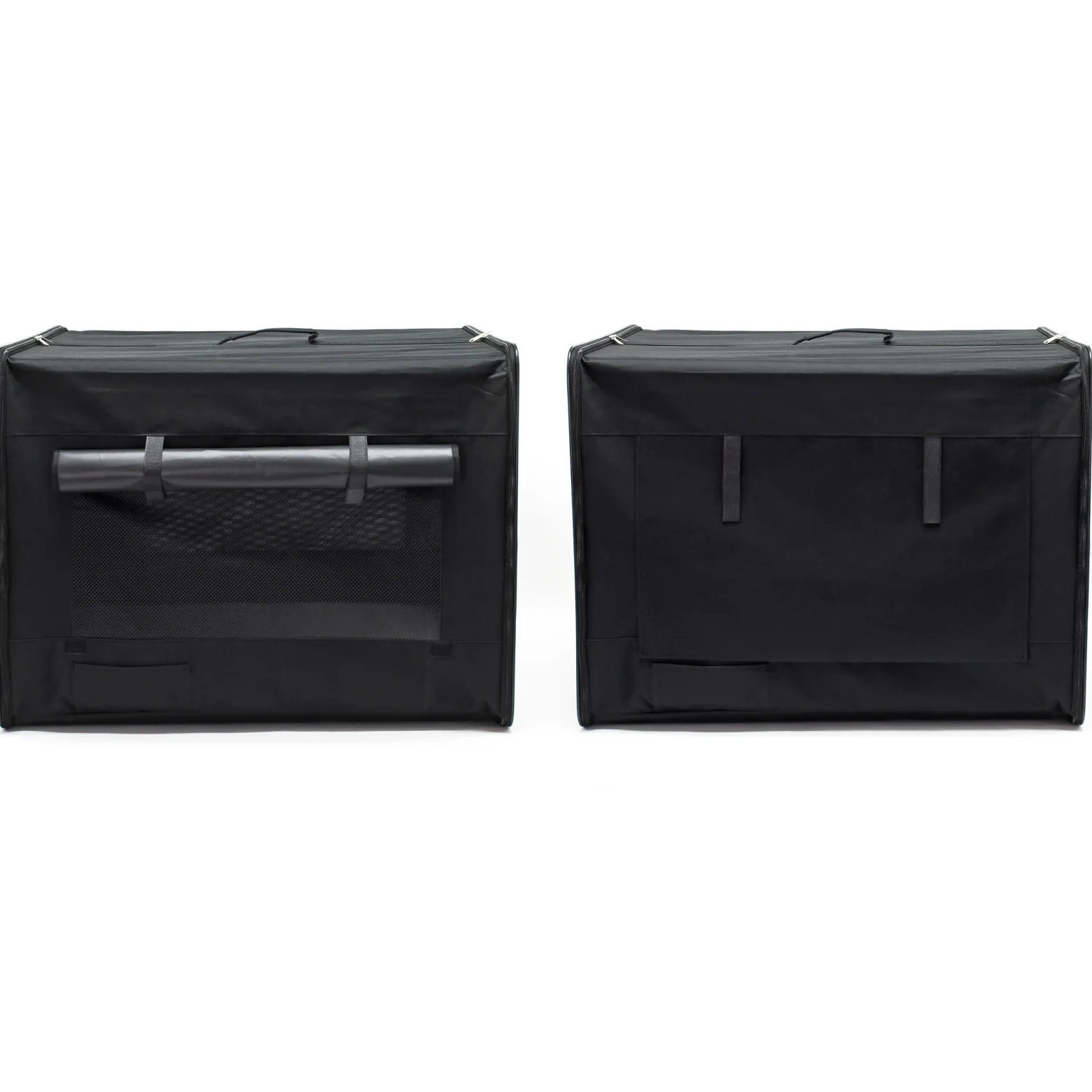 Wiltec Faltbare Transportbox für Hunde, Katzen XXL (106x71x81cm), robust, leicht, sicher, Hundebox mit entnehmbarem Kissen, Schwarz
