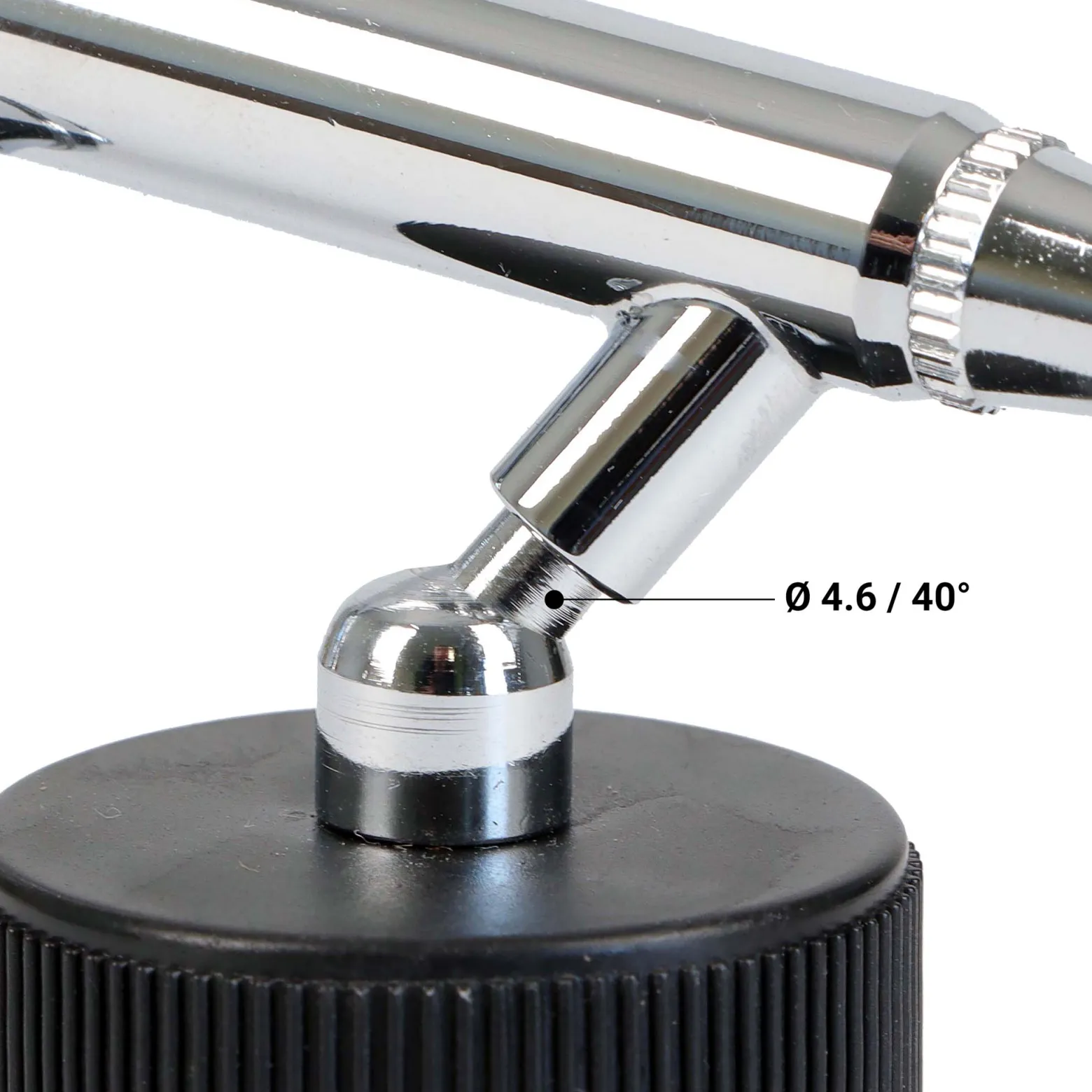 Wiltec Farbbecher für Airbrushpistole, 36 x 36 x 64 mm, Farbbehälter Glas mit Deckel 22 cm³, Saugsystem, Variante 3, Airbrush Ersatzteil
