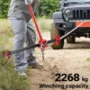 Wiltec Farm Jack – Allzweck-Set für Gelände, Wagenheber bis 3000 kg mit Stützplatte, Radhalterung, Stoßstangen-Adapter, Winden- & Klemmbefestigung