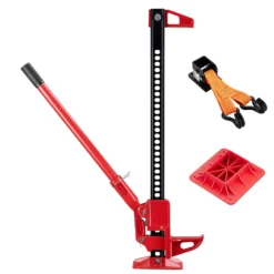 Wiltec Farm Jack – Kompakt-Offroad-Set für ATV/Anhänger, Wagenheber bis 3000 kg mit Unterlegplatte und Radhebe-Adapter