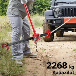 Wiltec Farm Jack obere Klemme, Wagenheber Schelle, Farm Jack Zubehör robuste Stahlkonstruktion, Top Clamp für sichere Hebe- und Windeeinsätze