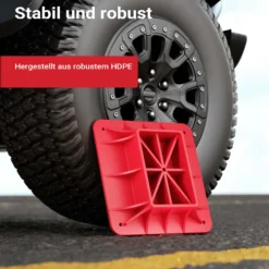 Wiltec Farm Jack Offroad Basis, Wagenheber Stützplatte 27,8 x 27,8 x 7 cm, Farm Jack Zubehör Kunststoff, kompatibel mit Allzweckheber