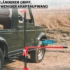 Wiltec Farm Jack Wagenheber 150 cm 60" 3000 kg, Offroad Stockwinde für Geländewagen, ATV Heber, Allzweckheber