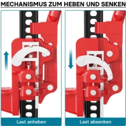 Wiltec Farm Jack Wagenheber 150 cm 60