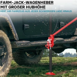 Wiltec Farm Jack Wagenheber 150 cm 60