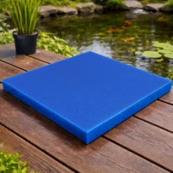 Wiltec Filtermatte Schaumstoff 50 x 50 x 3 cm mittlere Porung 20 ppi für Teichfilter Aquarienfilter Aquarium Filter Außenfilter Wasser