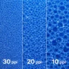 Wiltec Filtermatte Schaumstoff 50 x 50 x 10 cm mittlere Porung 20 ppi für Teichfilter Aquarienfilter Aquarium Filter Außenfilter Wasser