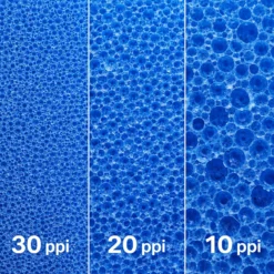 Wiltec Filtermatte Schaumstoff 50 x 50 x 10 cm grobe Porung 10 ppi für Teichfilter Aquarienfilter Aquarium Filter Außenfilter Wasser