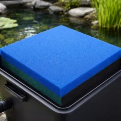 Wiltec Filtermatte Schaumstoff 50 x 50 x 10 cm grobe Porung 10 ppi für Teichfilter Aquarienfilter Aquarium Filter Außenfilter Wasser
