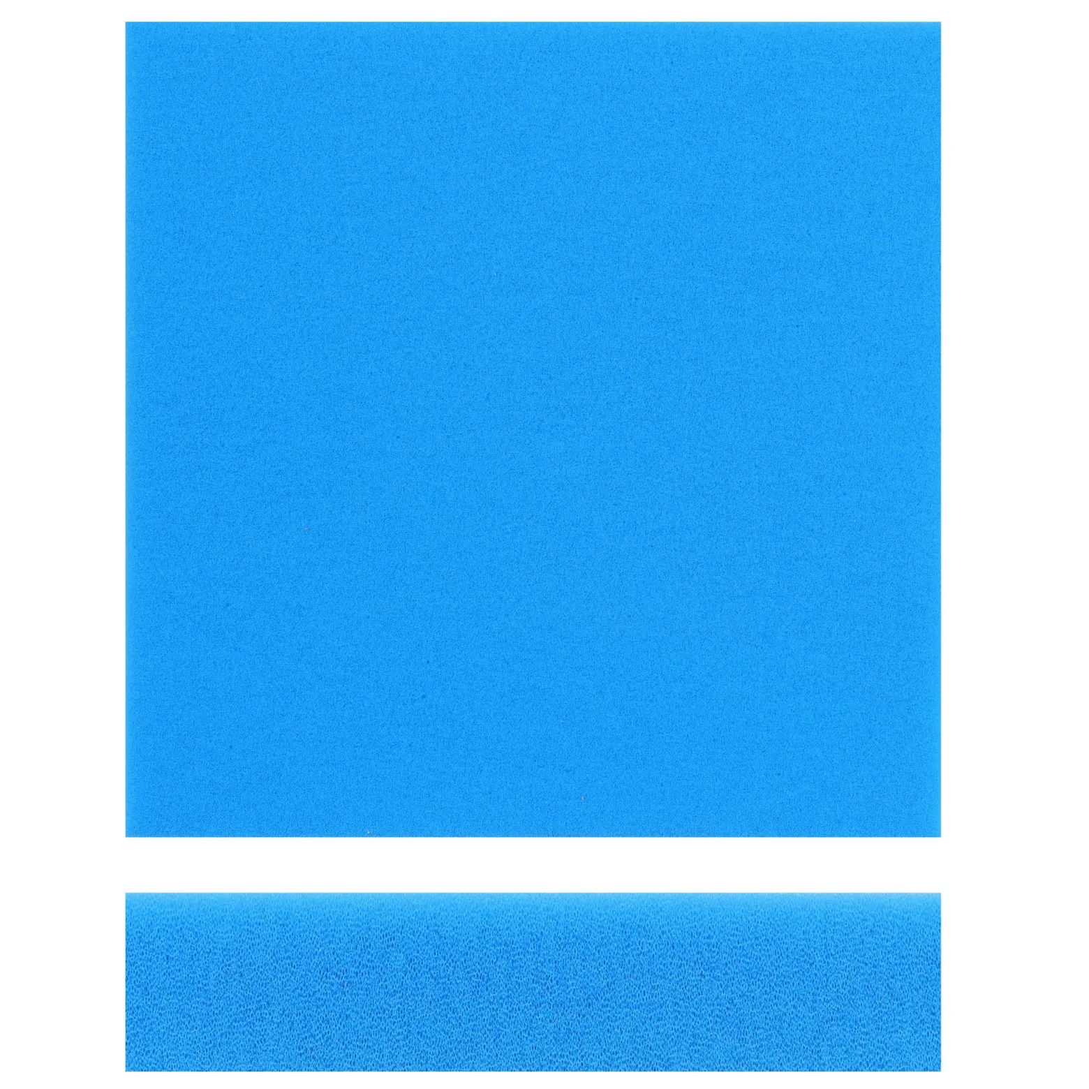 Wiltec Filtermatte Schaumstoff 50 x 50 x 10 cm feine Porung 30 ppi für Teichfilter Aquarienfilter Aquarium Filter Außenfilter Wasser