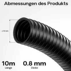Wiltec Flexibler Förderschlauch 10m Spiralschlauch 50mm (2