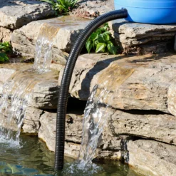 Wiltec Flexibler Förderschlauch – Länge 0,5 m, Innendurchmesser 25 mm (1") – schwarz – Spiralschlauch mit Verstärkungsspirale – Saugschlauch für Entwässerung, Koi Teich, hydrolysebeständig