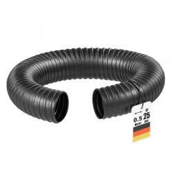 Wiltec Flexibler Förderschlauch – Länge 0,5 m, Innendurchmesser 25 mm (1