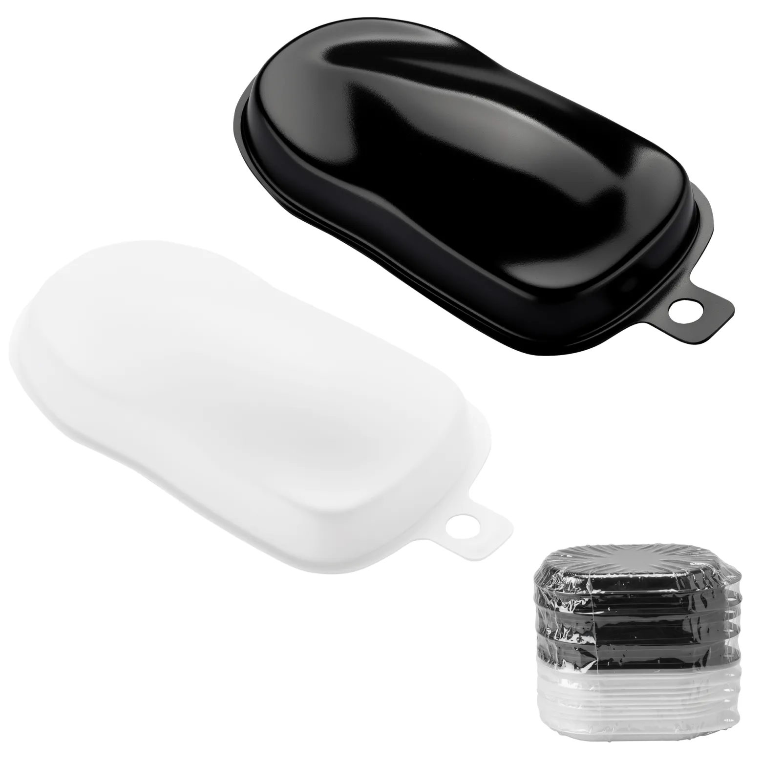 Wiltec Folienmodell Speed Shapes Set 15 St. schwarz und 15 St. weiß, Carshape zum Lackieren und Folieren