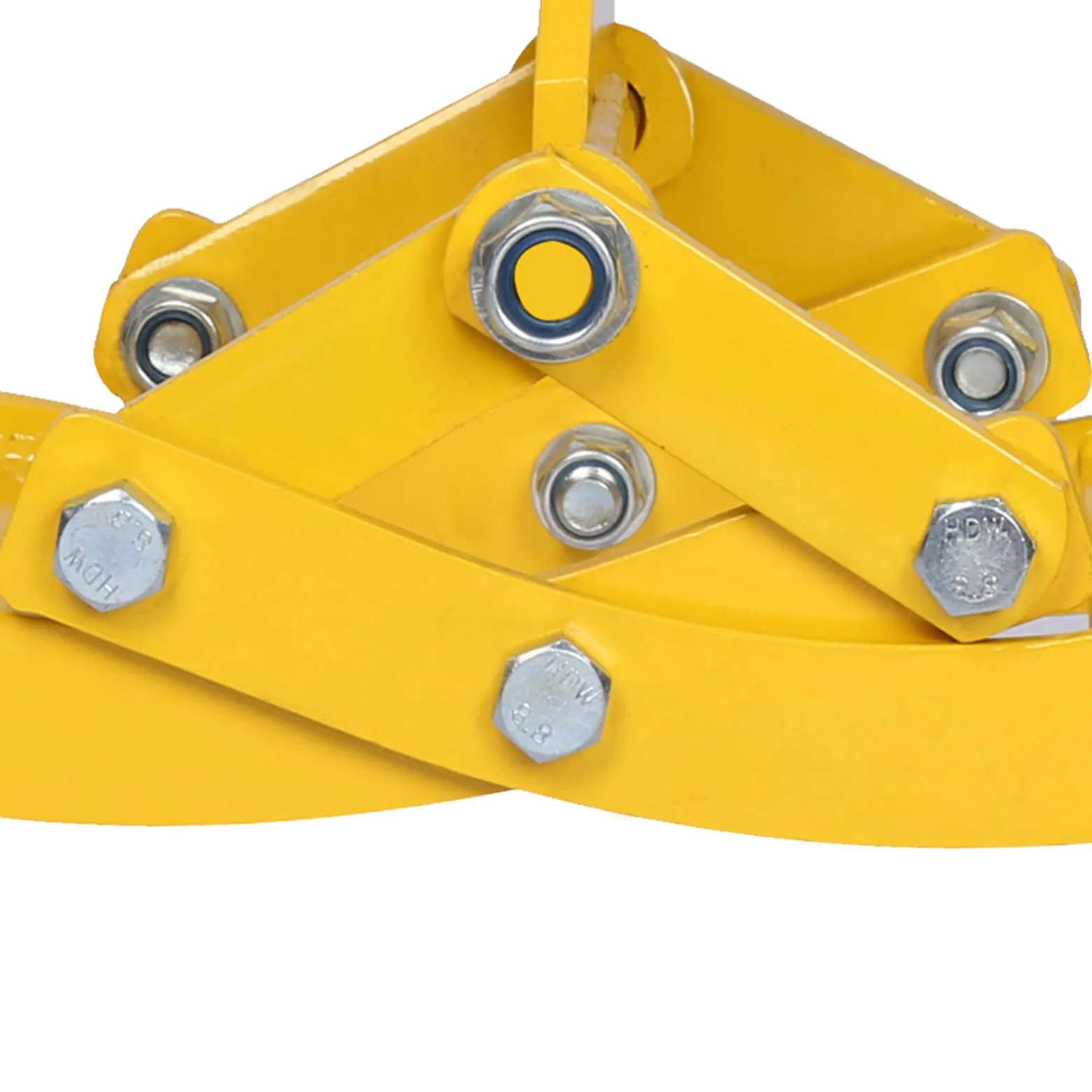 Wiltec Forstzange für Baumstämme bis 620 mm, 1200 kg Zugkraft, Holzzange Hebezange Packzange mit 4 Klemmdornen