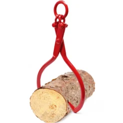 Wiltec Forstzange für Baumstämme bis 635 mm, 1100 kg Zugkraft, Holzzange Hebezange Packzange mit 2 Klemmdornen