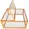 Wiltec Freilaufgehege Holz 1000 x 1000 x 450 mm, Quadrat Stall mit flexibler Abdeckung, Kleintierstall Kaninchen Hasen, Freigehege