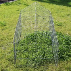 Wiltec Freilaufgehege Kaninchen 180 x 75 x 75 cm, Außengehege und Kleintierstall für Kaninchen, Hasen, Meerschweinchen, Freigehege als Hasenstall