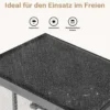 Wiltec Freilaufgehege Katzen 74 x 78 x 180 cm, Katzenfreigehege Tannenholz, Außengehege mehrere Ebenen und Rollen, Katzengehege für Garten, Balkon