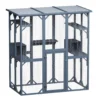 Wiltec Freilaufgehege Katzen 1705 x 925 x 1810 mm, Katzenfreigehege Holz mit Asphaltdach, Außengehege verschiedene Ebenen, Katzengehege für Garten, Balkon