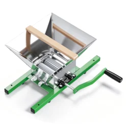 Wiltec Fruchtmühle mit 7 L Trichter, Obstmühle mit Handkurbel, Obstpresse für weiche Früchte wie Trauben und Beeren
