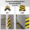 Wiltec Garagen Wandschutz 4 Stück je 400 x 75 x 20 mm, 4er-Set selbstklebender Türkantenschutz für Ihr Auto aus robustem EVA-Material, Einparkhilfe Garage