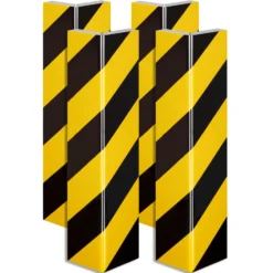 Wiltec Garagen Wandschutz 4 Stück je 400 x 75 x 20 mm, 4er-Set selbstklebender Türkantenschutz für Ihr Auto aus robustem EVA-Material, Einparkhilfe Garage