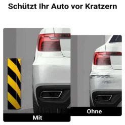 Wiltec Garagen Wandschutz 400 x 75 x 20 mm, Selbstklebender Türkantenschutz für Ihr Auto aus robustem EVA-Material, Einparkhilfe Garage