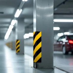 Wiltec Garagen Wandschutz 400 x 75 x 20 mm, Selbstklebender Türkantenschutz für Ihr Auto aus robustem EVA-Material, Einparkhilfe Garage