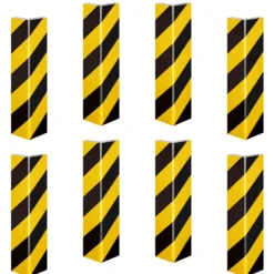 Wiltec Garagen Wandschutz 400 x 75 x 20 mm 8 Stück, Selbstklebender Türkantenschutz für Ihr Auto aus robustem EVA-Material, Einparkhilfe Garage