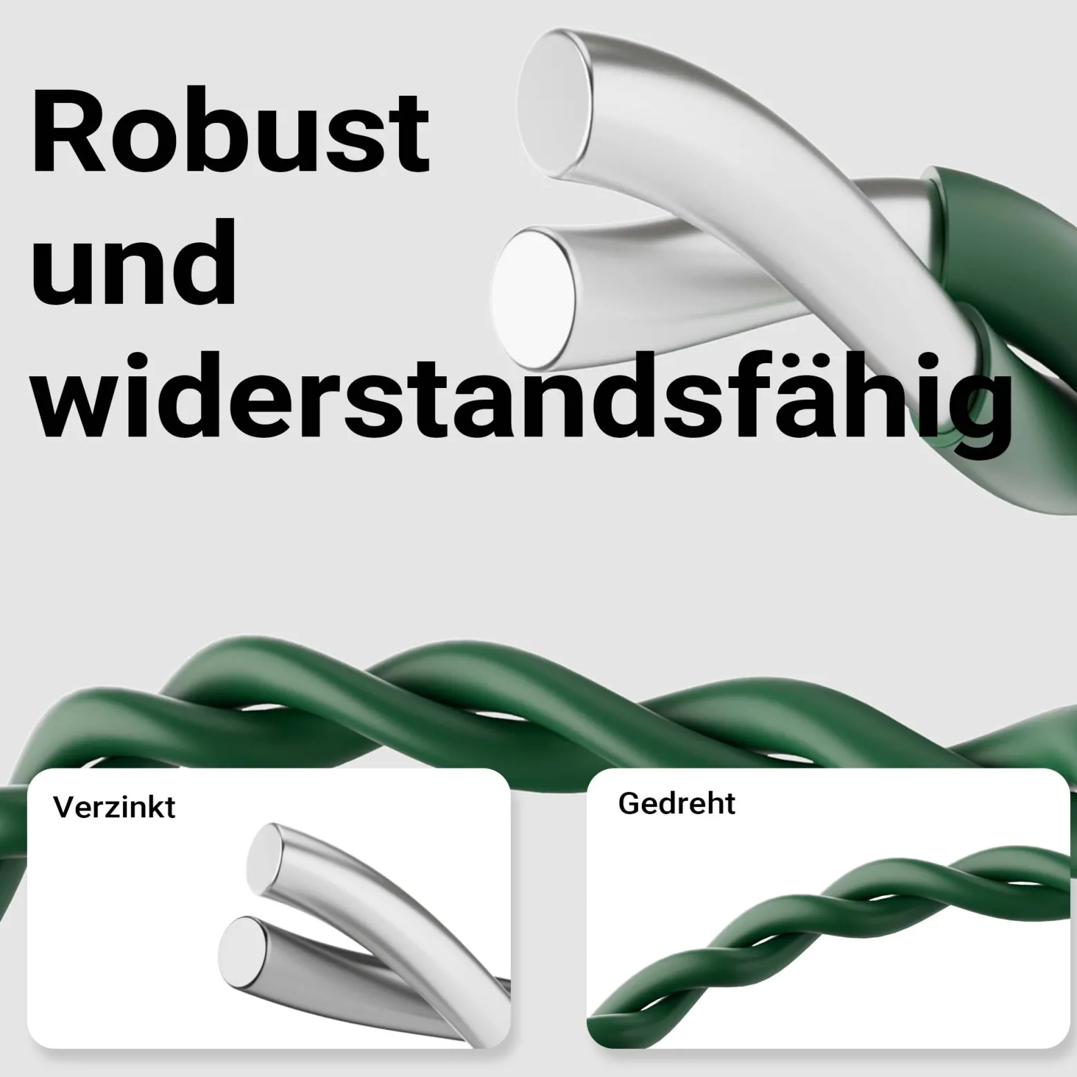 Wiltec Gartenzaun 0,4 x 10 m grün, Maschendrahtzaun Stahl PVC-beschichtet, Drahtzaun 9 x 15 cm Maschen, Zaun für Garten, Maschenzaun einfache Montage