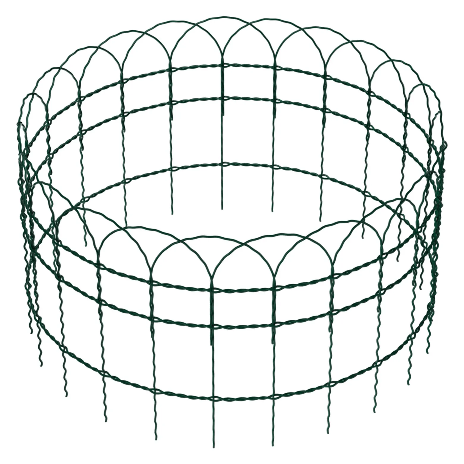 Wiltec Gartenzaun 0,4 x 10 m grün, Maschendrahtzaun Stahl PVC-beschichtet, Drahtzaun 9 x 15 cm Maschen, Zaun für Garten, Maschenzaun einfache Montage