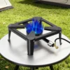 Wiltec Gaskocher 450g/h 7kW Outdoor Campingkocher Camping Antrieb mit Propangas/ Butangas Gasbrenner Kocher Gas Hockerkocher