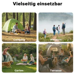 Wiltec Gaskocher 450g/h 7kW Outdoor Campingkocher Camping Antrieb mit Propangas/ Butangas Gasbrenner Kocher Gas Hockerkocher