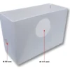 Wiltec Gehäuse für 3/1 Kleinhebeanlage 600 W, Ersatzteil mit 2 Anschlussgrößen 1 x DN40 und 1 x DN100, Ersatz aus Kunststoff für Abwasserhebeanlage
