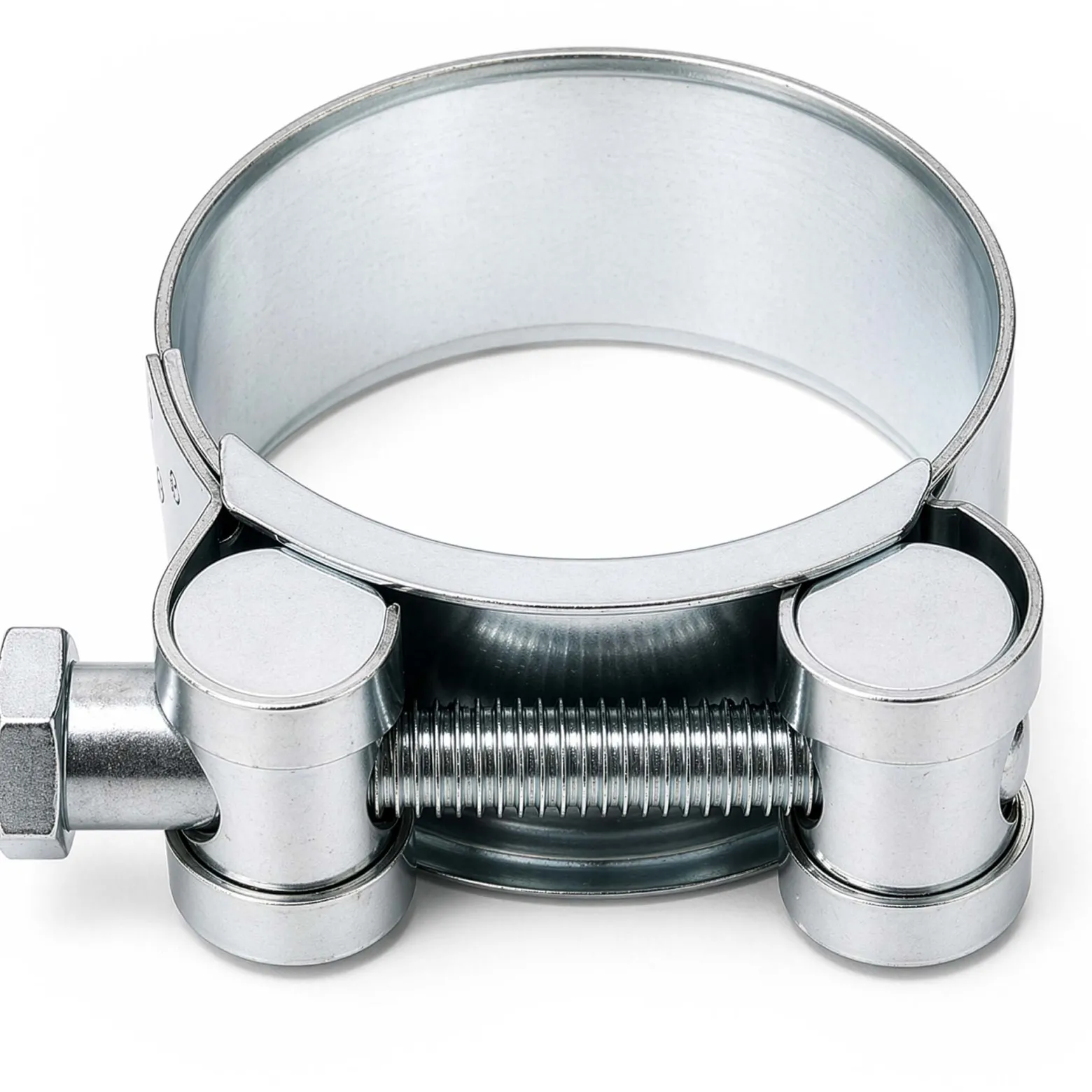 Wiltec Gelenkbolzenschelle W1 Bandbreite 22mm Spannbereich 44-47mm Edelstahl verzinkt Spannbackenschelle Schlauchschelle