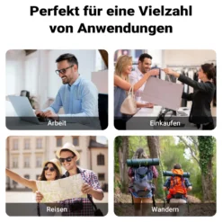 Wiltec Gepäckträgertasche rot, Fahrradtasche Gepäckträger 22 l Stauraum, wasserresistente Fahrrad Tasche, Gepäcktasche leichte Handhabung