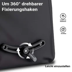 Wiltec Gepäckträgertasche schwarz, Fahrradtasche Gepäckträger 22 l Stauraum, wasserresistente Fahrrad Tasche, Gepäcktasche leichte Handhabung