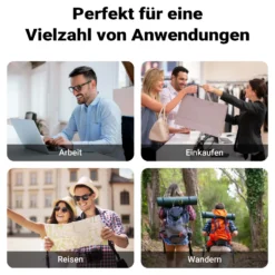 Wiltec Gepäckträgertasche schwarz, Fahrradtasche Gepäckträger 22 l Stauraum, wasserresistente Fahrrad Tasche, Gepäcktasche leichte Handhabung
