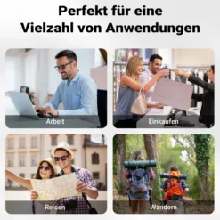 Wiltec Gepäckträgertasche schwarz, Fahrradtasche Rucksack 25 l Stauraum, Gepäcktasche mit Laptopfach, wasserresistente Fahrrad Tasche