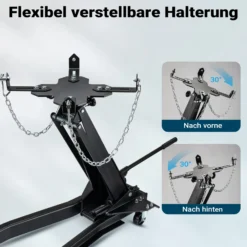Wiltec Getriebeheber bis 1 t Traglast, Motorheber höhenverstellbar 180-790 mm, Motorblock mit Rollen