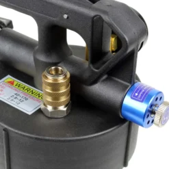 Wiltec Getriebeöl Einfüllgerät 6 L mit Druckluftpumpe inkl. 13 ATF Adapter u.a. für moderne Getriebe, Ölwechsel Gerät, Getriebeölwechsel Befüllgerät