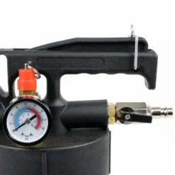 Wiltec Getriebeöl Einfüllgerät 6 L mit Druckluftpumpe inkl. 13 ATF Adapter u.a. für moderne Getriebe, Ölwechsel Gerät, Getriebeölwechsel Befüllgerät