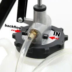 Wiltec Getriebeöl Einfüllgerät 7 L mit Handpumpe inkl. 15 ATF Adapter u.a. für moderne Getriebe, Ölwechsel Gerät, Getriebeölwechsel Befüllgerät