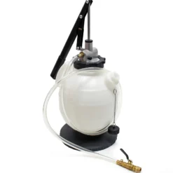 Wiltec Getriebeöl Einfüllgerät 7 L mit Handpumpe inkl. 15 ATF Adapter u.a. für moderne Getriebe, Ölwechsel Gerät, Getriebeölwechsel Befüllgerät